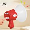 Portable Megaphone Toy Mini with Bead Chain Loud Bullhorn Keychain Pendant Recording Toddlers Boys Girls Loudspeaker Educational Musical Instruments