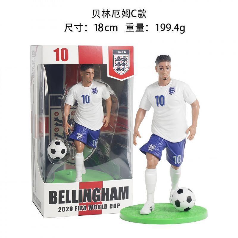 Football Star Action Figure Model 18CM 2026 Collectible Toy Desktop Decor