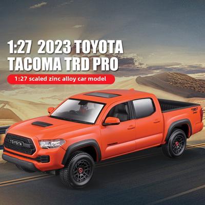 Новый 1:27 масштаб моделирования 2023 Toyota TRD Pro модель автомобиля литая под давлением статическая прецизионная модель из цинкового сплава коллекция подарочных игрушек для мальчиков модные украшения для пикапа