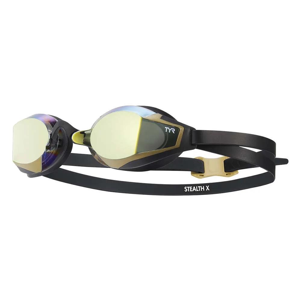 TYR Plastic Goggles with Mirrored Coating Stealth-X Performance
