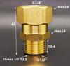 DN15 DN20 DN25  1/2" 3/4" 1" BSP Наружная Внутренняя Муфта-Переходник Угольник Латунный Сантехнический Фитинг Соединитель Дом Сад Вода