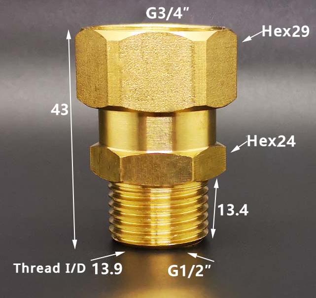 DN15 DN20 DN25 1/2" 3/4" 1" BSP Наружная Внутренняя Муфта-Переходник Угольник Латунный Сантехнический Фитинг Соединитель Дом Сад Вода