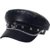 Casual CA609 [White Fang] Cap, Chain, Anchor, Plain, Hat, Scene, Cosplay, Design, Women's (Black)