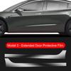 Для Tesla Model3/Y 2017-2022 защитная пленка для передней двери и задней двери, невидимая автомобильная одежда, украшение из пленки ТПУ, специальные аксессуары