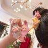 3Pcs/6pcs Flocking Doll Rab Hairpin Girl Anime Bangs Clip Hair Accessories Children's Gifts