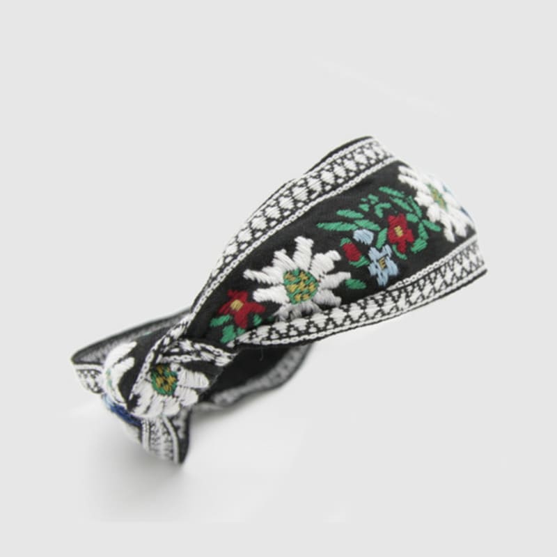 ЛЕНТА ДЛЯ ВОЛОС LALA Богемное Импортное Кружево - Темно-зеленый