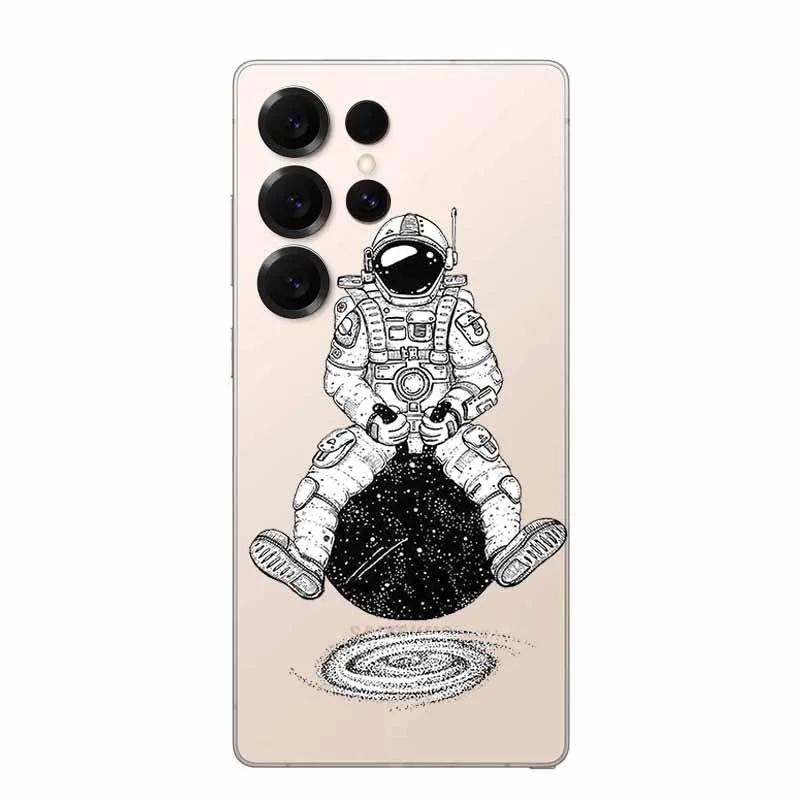 Clear Case For Samsung S25 Ultra 5G Case Clear Back Cover Animal Painting Soft Bumper For Galaxy S25Ultra Transparent Soft Funda