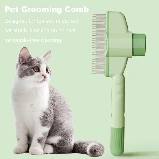 Расческа для питомцев Самоочищающаяся пуходерка Собака Кошка Груминг Инструмент для распутывания питомцев