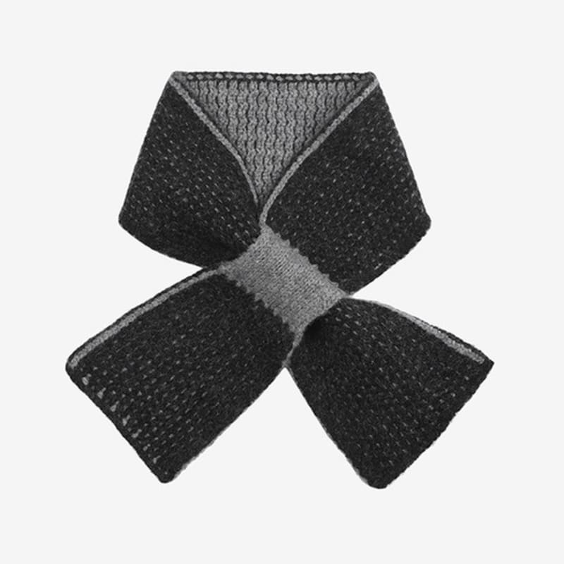 2NDSKIN 3D Knit Jacquard Cashmere Petite Muffler