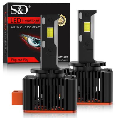 2 шт. 70000 лм D1S светодиодные лампы для фар D2S D3S D4S D8S D5S D1R D2R D3R D4R D8R D5R Turbo светодиодные лампы CSP с чипами 200 Вт для BMW Benz Volvo авто лампы