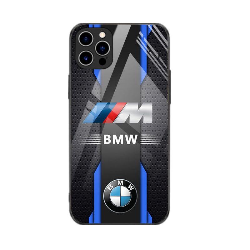 BBIO8 1pcs Sports Car BMW M Logo Phone Case for iPhone 16 Pro 11 12 Mini 13 14 Pro 15 Pro Max 7 8 Plus XR XS MAX Black Soft Edge Cover