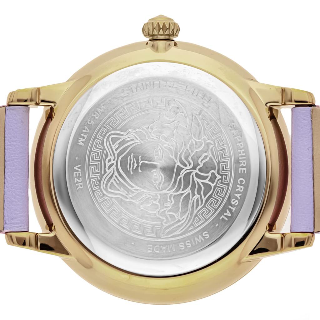 Watch LA MEDUSA Medusa Purple Dial Stainless Steel Sapphire Glass Quartz 38MM Swiss Watch VE2R00522 [Versace] Women's [Item]