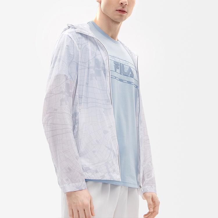 FILA Jackets Men's Standard White Hooded Moderate Other F11M237704F-WT