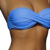 2 Pcs/Set Fabulous Bikini Set Comfortable Two-piece Strapless G-string Women Swimsuit for Vacation