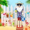 Unique Hawaiian Wooden Nutcracker Santa For Gift Giving And Home Dcor Enhancements