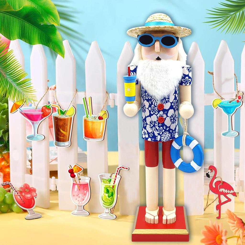 Unique Hawaiian Wooden Nutcracker Santa For Gift Giving And Home Dcor Enhancements