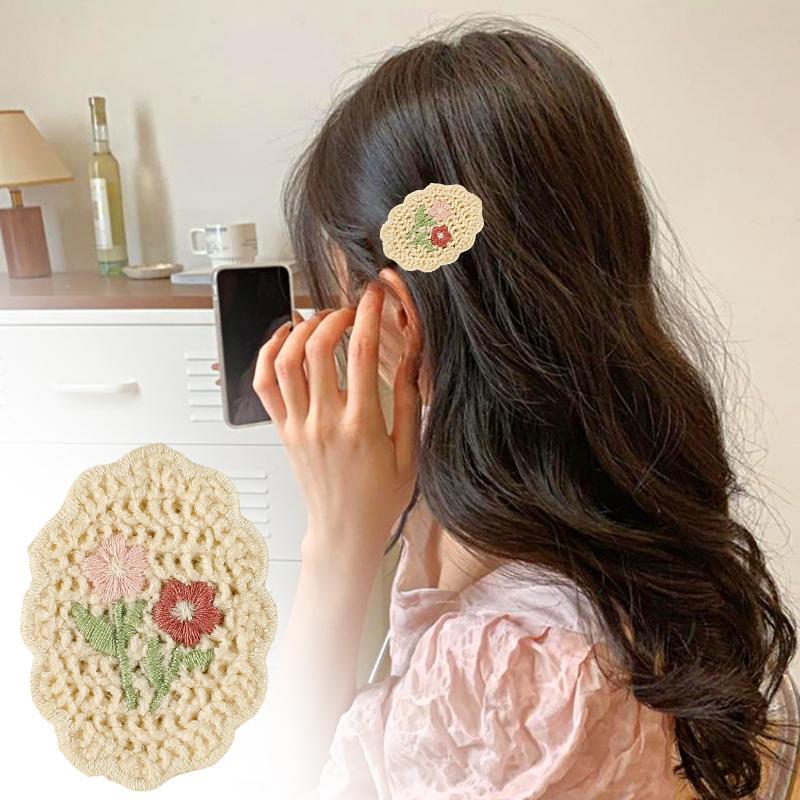 1/10 шт. Патч Элегантный Вязаный Крючком Дизайн Материалы для Рукоделия Швейные Принадлежности Деревенский Стиль Многоцветный