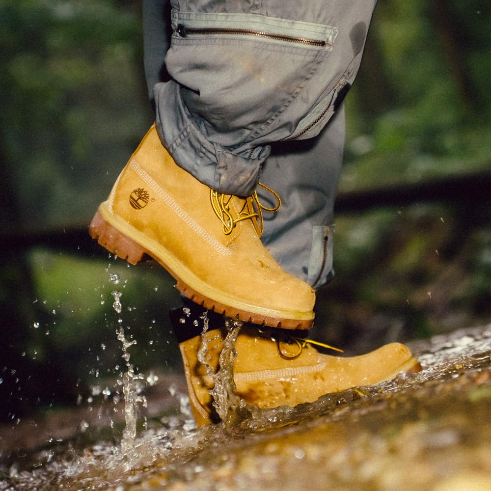 Timberland Премиальные водонепроницаемые ботинки цвета темной пшеницы, размер TB172066EBL1, мужские 6-дюймовые, нубук, 12.0/30.0см,