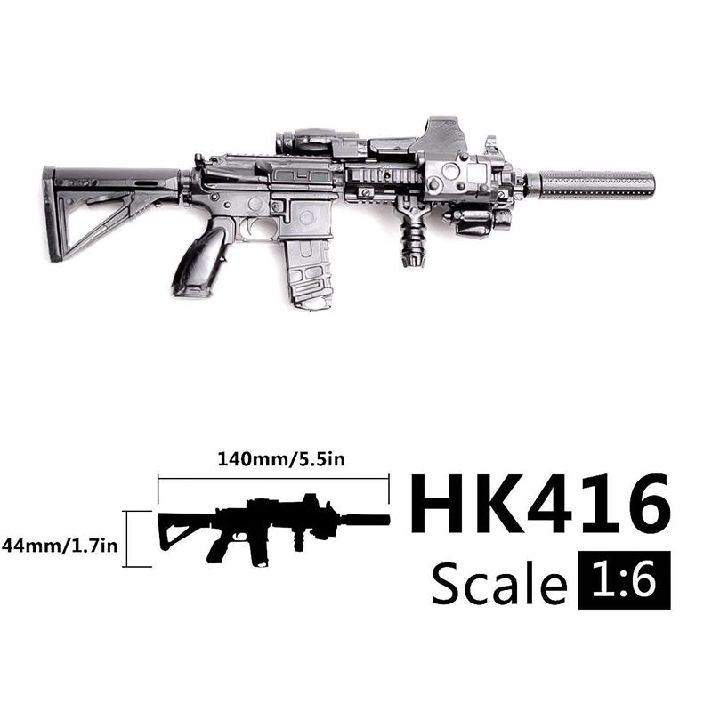 Масштаб 1/6 Военное Оружие Армии США Снайперская Винтовка M82A1 M134 M14 M16 Полицейский Солдат SWAT Фигурка Модель для Сборки Оружие Игрушки