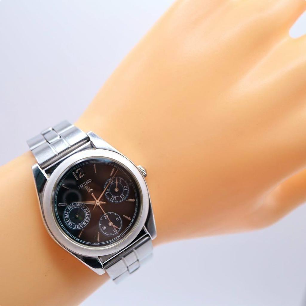 [USED] SEIKO Lucia Small Seconds Silver Round Women's Watch 1250