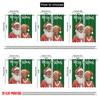 2pcs,2D plane printing Curtains Black Santa Claus & Mrs Polyester (without rod) All Seasons for Living Room & Kitchen Decor