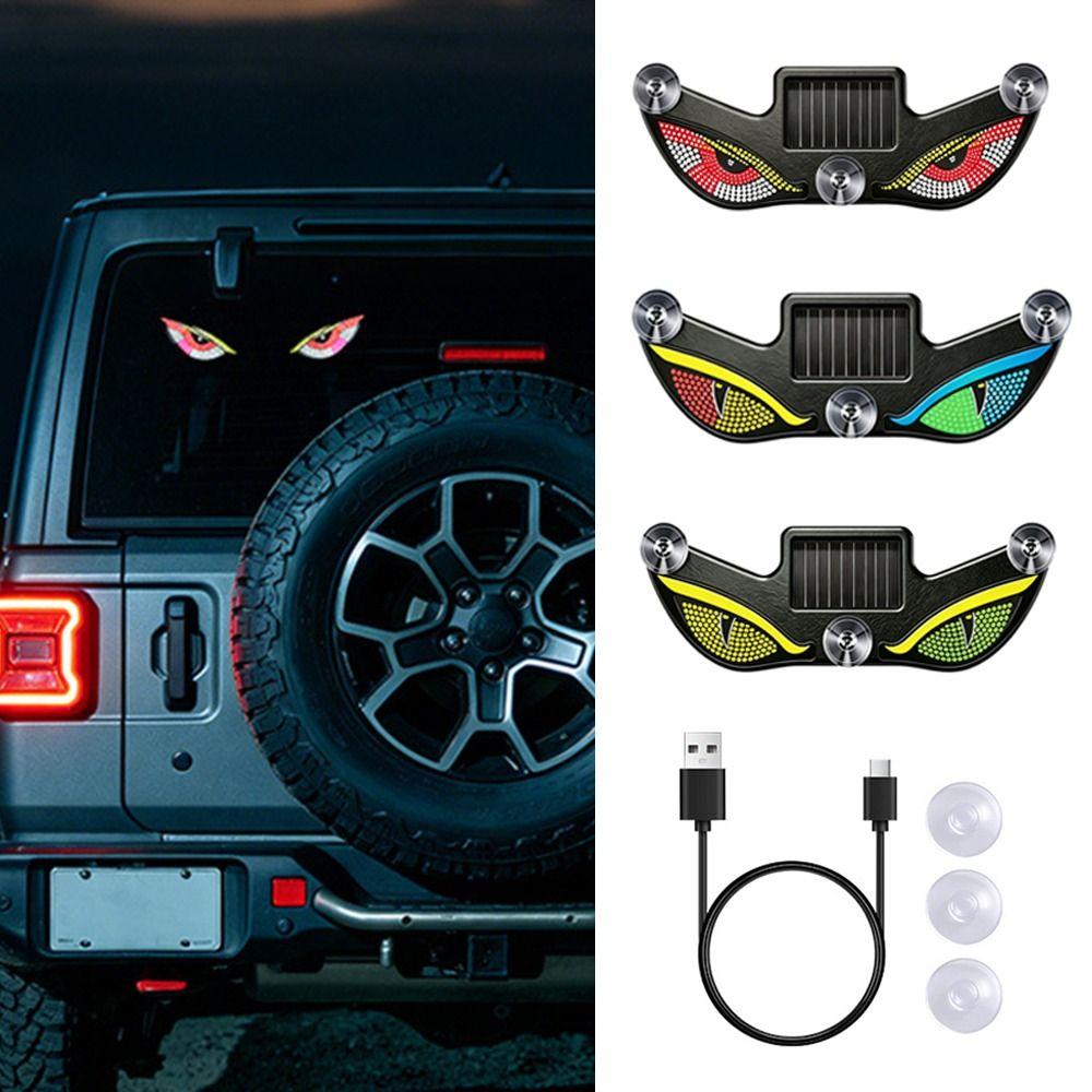 Light Sensor Evil Eye Car Light Suction Cup Rechargeable Warning Light New Car Sticker Light