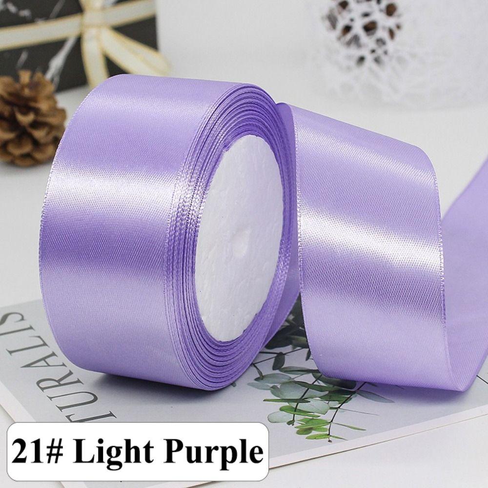22Meters Bright Colors Silk Satin Ribbons Crafts Bow Gift Wrapping Ribbons  Wedding Party Decoration