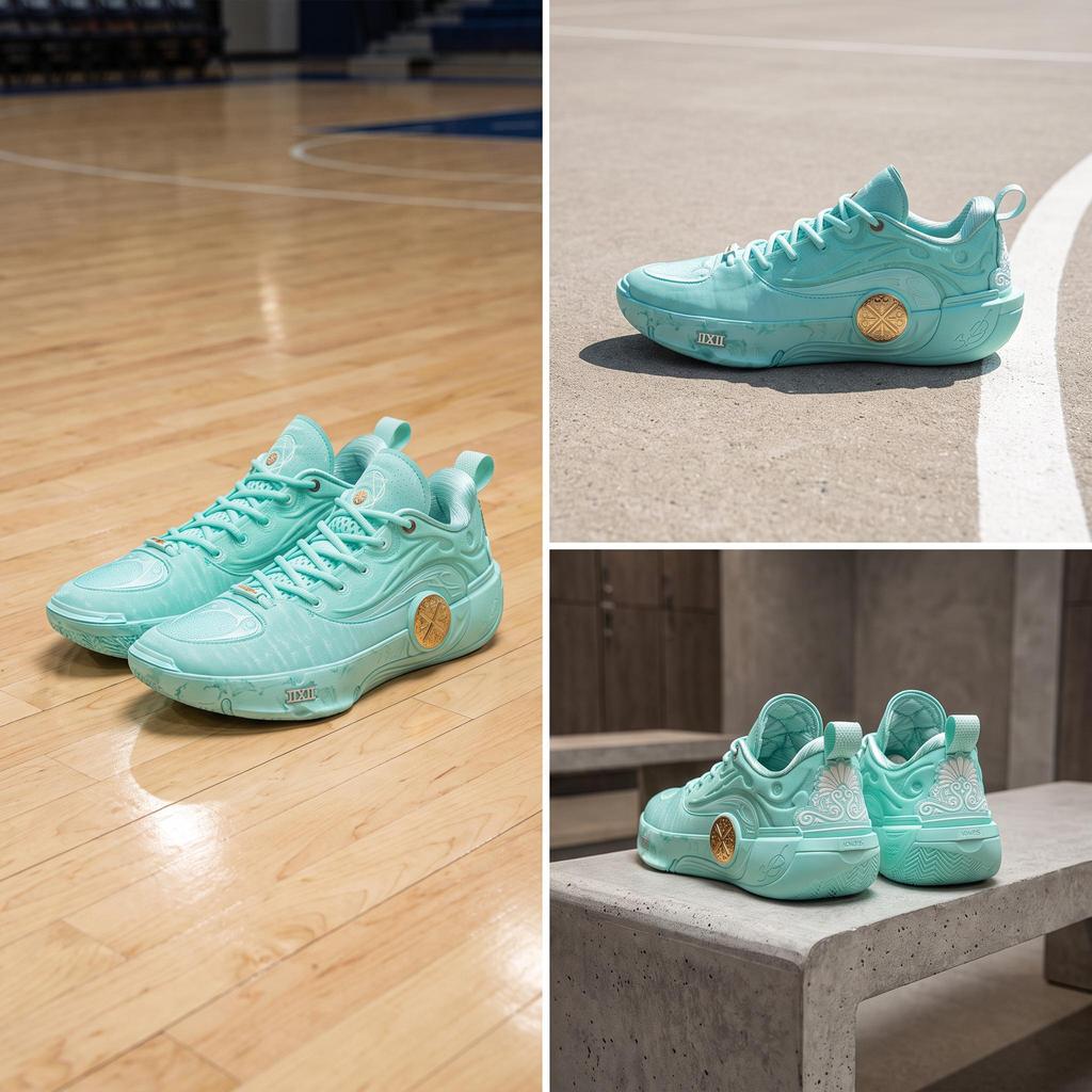 Мужские кроссовки Li-Ning Way of Wade 12 Liberty Classic Светло-зеленый Светло-зеленый/Золотой