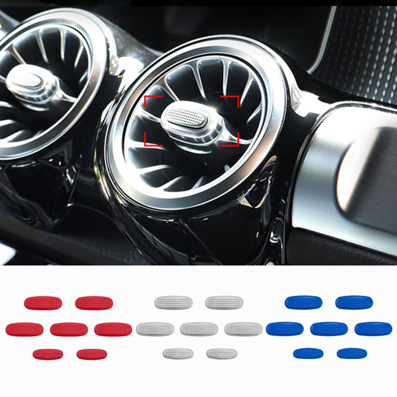 Car Front and Rear Air Conditioning Knob Sticker For Mercedes Benz A B Class GLA GLB CLA W177 W247 H247 X247 C118