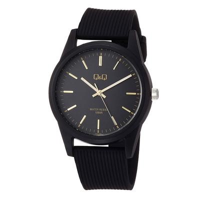 Analog 10 ATM Water Urethane Black Order Watch, Resistant, Strap, & Gold, Men's, VS40-005/3171/Mail