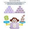 Игрушка с математическими весами Монтессори, обучающая игрушка для счета и расчета с весами и аксессуарами, игрушка для детей с навыками баланса мультяшной лягушки