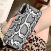 Snake Skin Phone Case For Samsung A91 A81 A73 A72 A71 A30S A20 A12 A13 A52 A53 4G 5G Soft Black Phone Cover