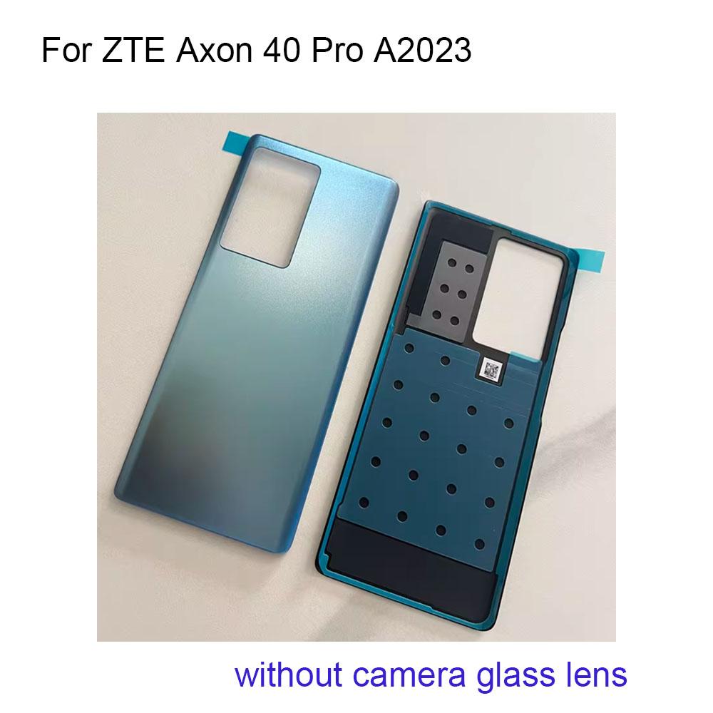 For ZTE Axon 40 Pro A2023 Back battery Rear Cover Battery Door Housing back cover camera glass For ZTE Axon 40Pro A2023