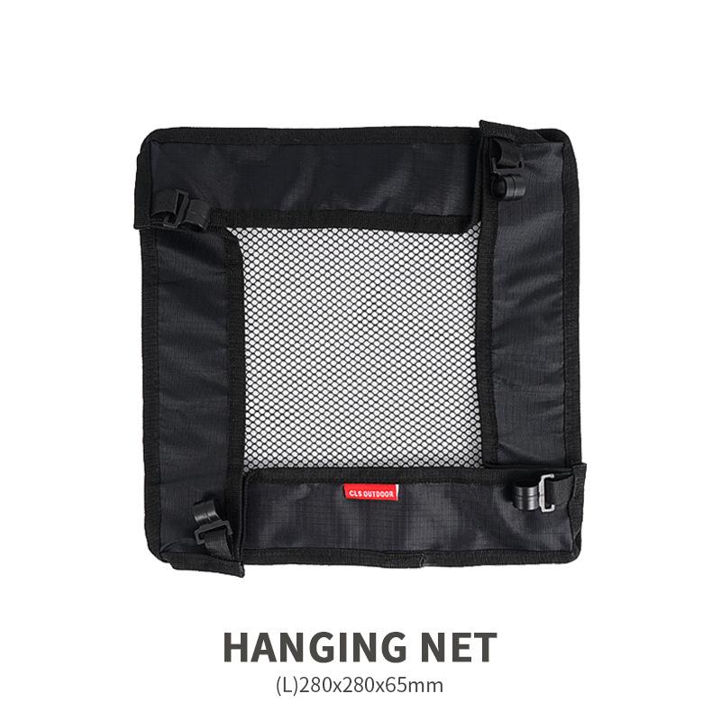 Outdoor Folding Table with Hanging Storage Net and Bag for Picnic Sorting