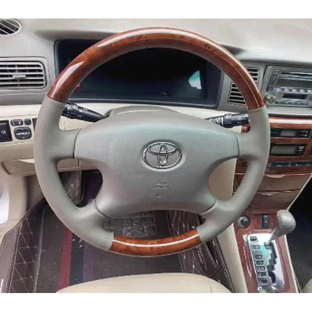 Для Toyota Land Cruiser Prado 120 Land Cruiser 100 Land Cruiser VXL125 Tacoma Ручная прошивка Натуральная кожа Чехол на рулевое колесо