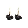 Fun Cartoon Cute Kitten Earrings, Creative Simple Earrings Animal Earrings