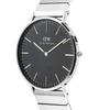 Danielwellingteon Classic Piano Link Onyx Silver Men'S Metal Watch
