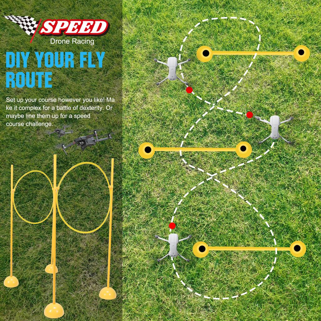 Drone Obstacle Course Kit Easy To Build Drone Race Track Obstacle Kit Drone Racing Obstacle Course for Beginners Adults