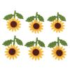 18Pcs Sunflower Felt Patch 3D Handmade Vibrant Colors Exquisite Flower Patches for Clothing Bags Hair Clips Brooches