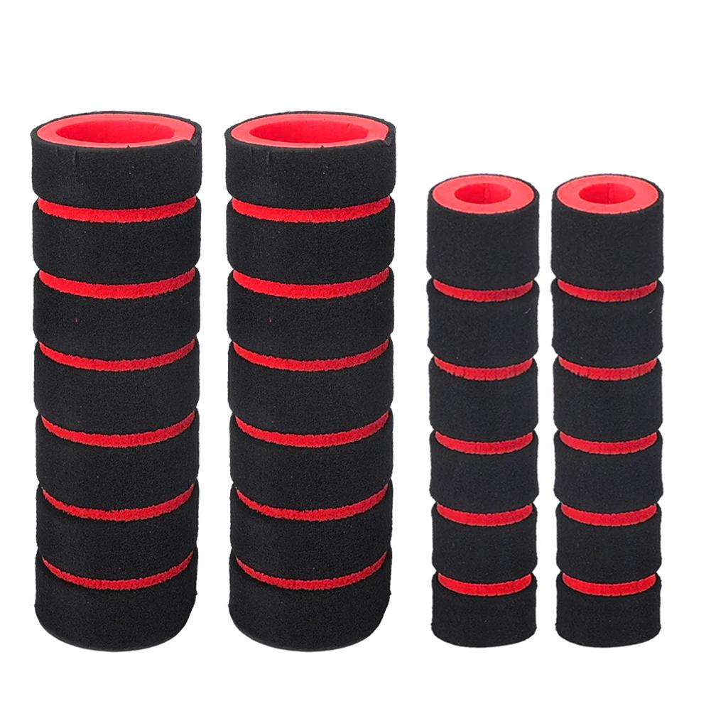 4 шт./компл. универсальный чехол для руля мотоцикла велосипеда из пенопласта, противоскользящие мягкие чехлы для ручного тормоза, аксессуары для модификации