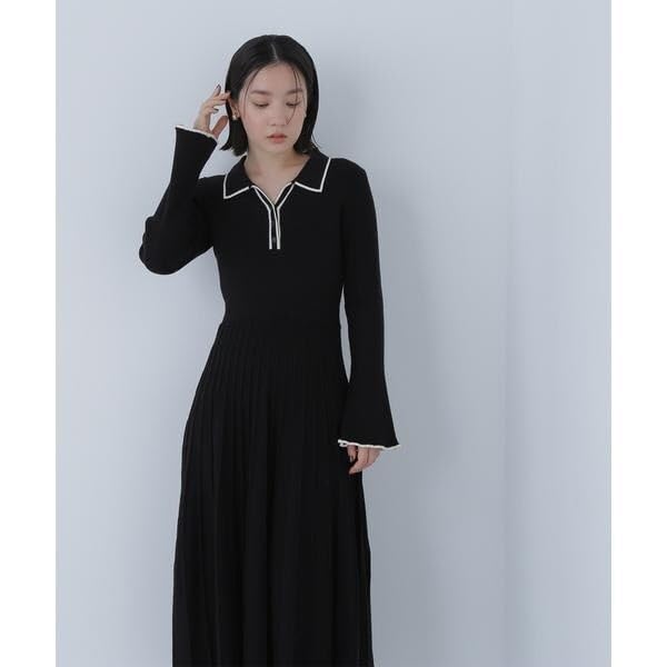 Natural Beauty Basics Skipper Bicolor Knit Dress (Beige/M)