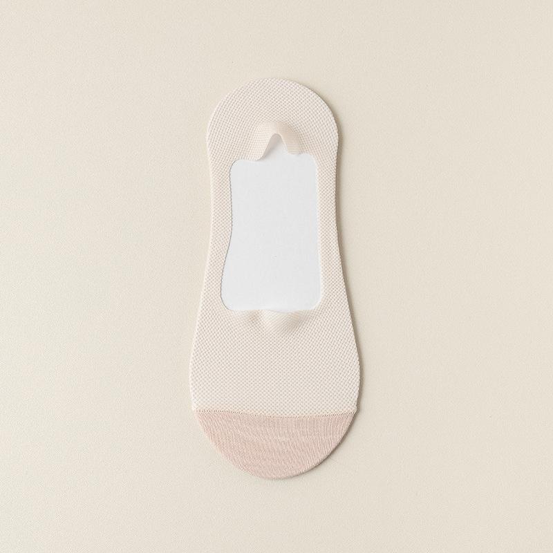 Летние женские тапочки с низким вырезом, бесшовные шелковые носки-лодочки, силиконовые нескользящие ультратонкие дышащие невидимые носки