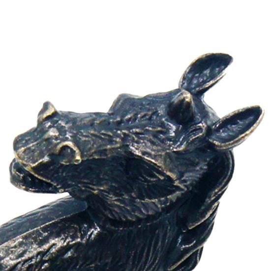 Ручка для шкафа, креативная высокопрочная цинковая голова лошади, мебельная ручка ящика