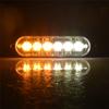 10PCS LED Strobe Light 12v-24v 6LED Flash Light Truck Trailer Lights Warning Hazard White/Amber Emergency Lights For Vehicles