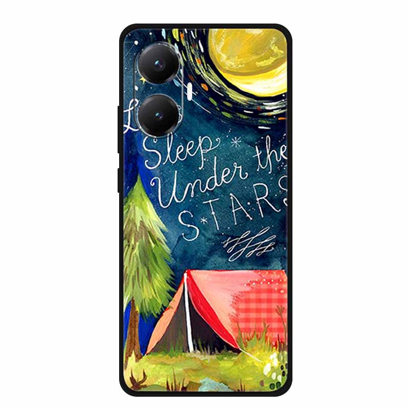 3D Cover For Redmi Turbo 4 Pro 5G Black Bumper Shell Flower Emboss Case Xiaomi POCO F7 Cartoon Flowers Anime Funda Phone Covers