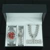 Хип-хоп Горячая Распродажа Алмазный Подвеска с Буквой KING Хип-хоп Майами Хип-хоп Набор из Ожерелья, Браслета, Часов Премиум
