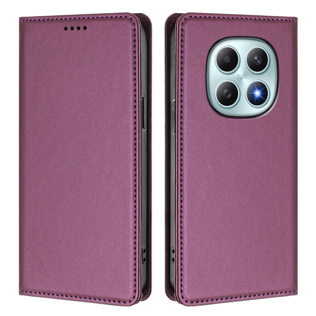 Для Xiaomi Poco M8 5G/Redmi Note 15 5G (Глобальный)/15 4G (Глобальный) Кожаный чехол-кошелек с магнитной застежкой и RFID-защитой для телефона