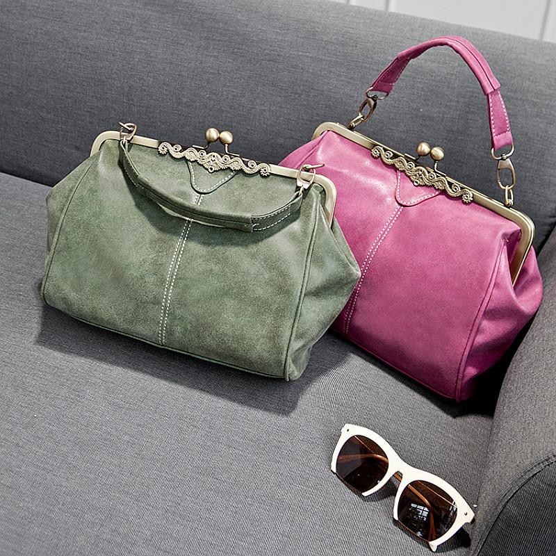 Женские сумки-мессенджеры в стиле ретро с однотонной магнитной пряжкой из нубука, повседневные сумки большой емкости