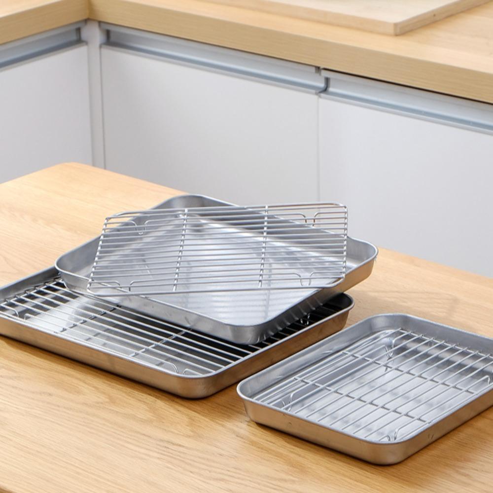 Съемная проволочная решетка Нержавеющий противень Многоцелевой противень для барбекю Инструмент для гриля