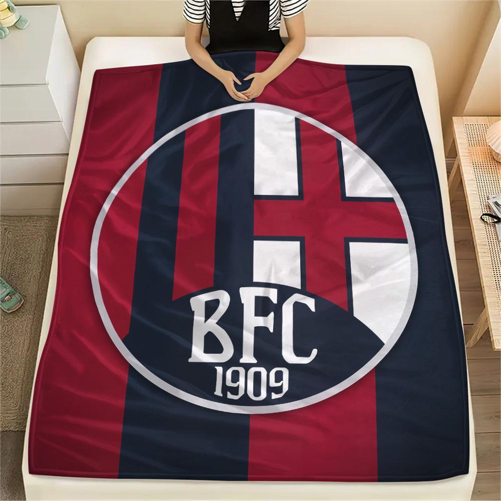AS Bologna Calcio  Print Flannel Blanket, High quality Comfortable for All Seasons, Home Decor, Warmth and Comfort